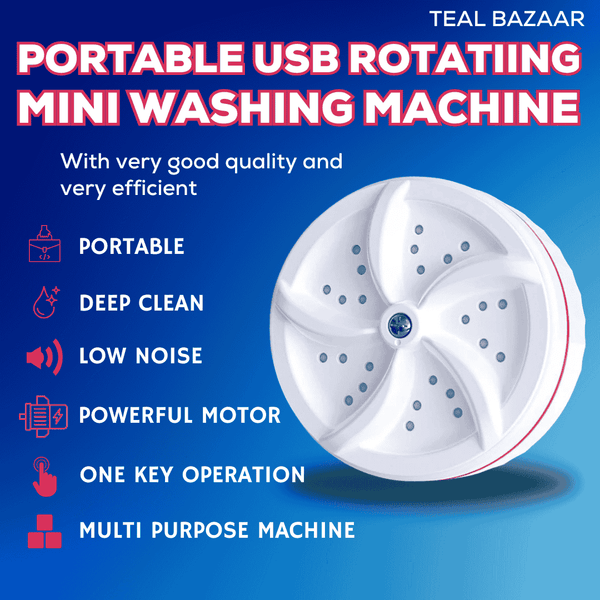 Portable USB Rotating Mini Washing Machine